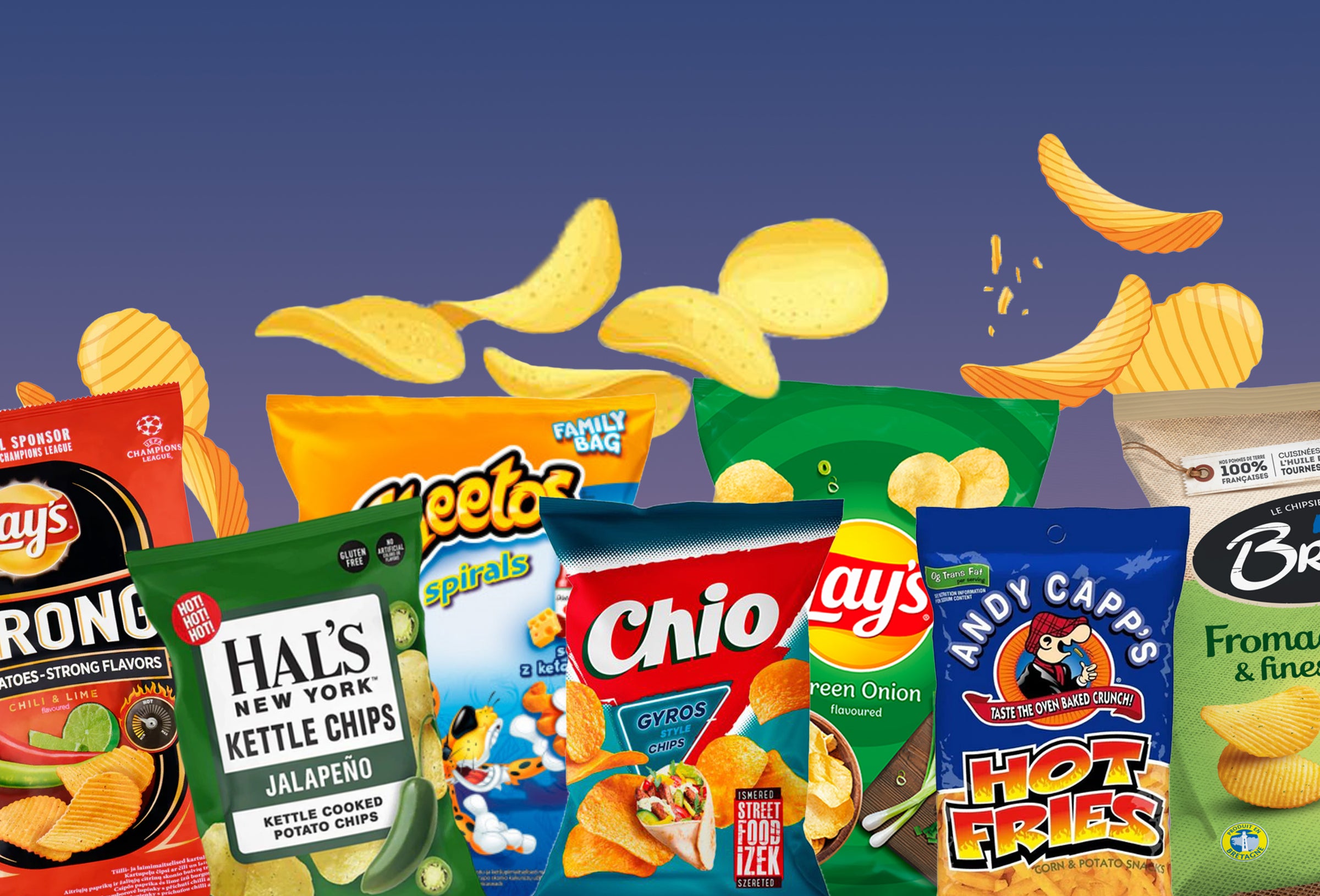 Collection of chips