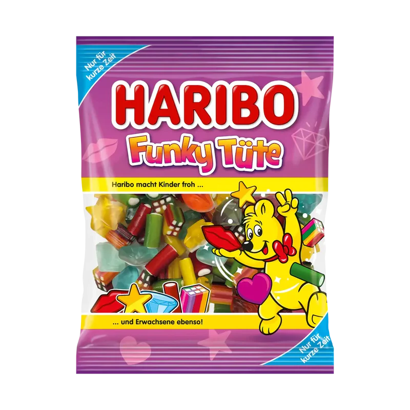 Haribo Funky Tüte 175 g Exotic Snacks Snaxies Montreal Quebec Canada