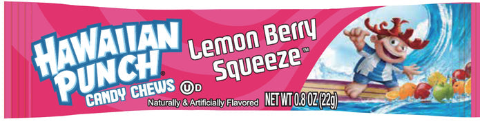 Hawaiian Punch Chew Bars Lemon Berry Squeeze 22 g Snaxies Exotic Snacks Montreal Quebec Canada