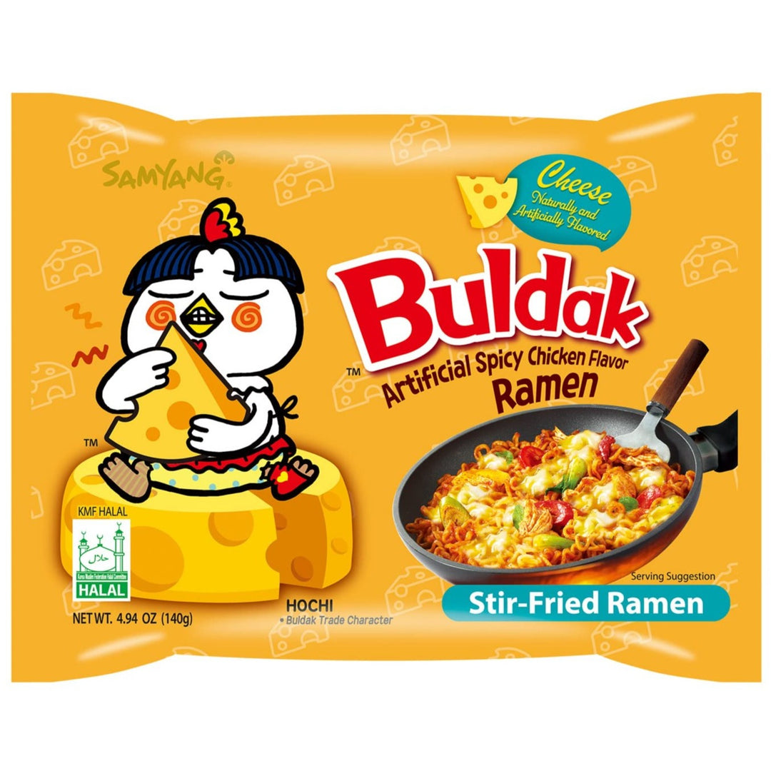 Samyang Buldak Ramen Cheese Pack 140 g Snaxies Exotic Snacks Montreal Quebec Canada