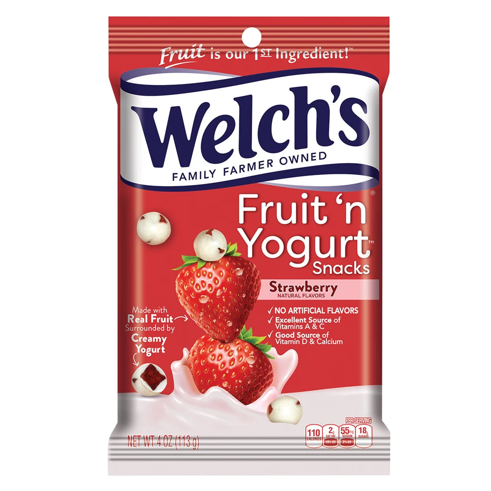 Welch's Fruit 'n Yogurt Strawberry 113 g Snaxies Exotic Snacks Montreal Quebec Canada