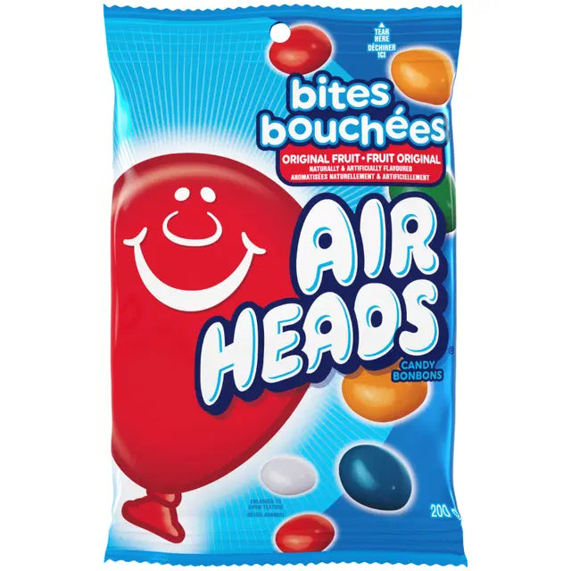 Airheads Bites Original Fruit Bag 200 g Exotic Candy Store Montreal Quebec Canada Snaxies
