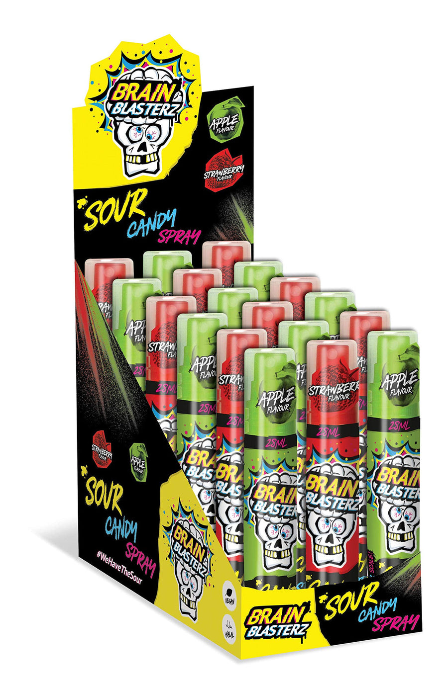Brain Blasterz Sour Candy Spray 28 mL Exotic Candy Snaxies Montreal Quebec Canada