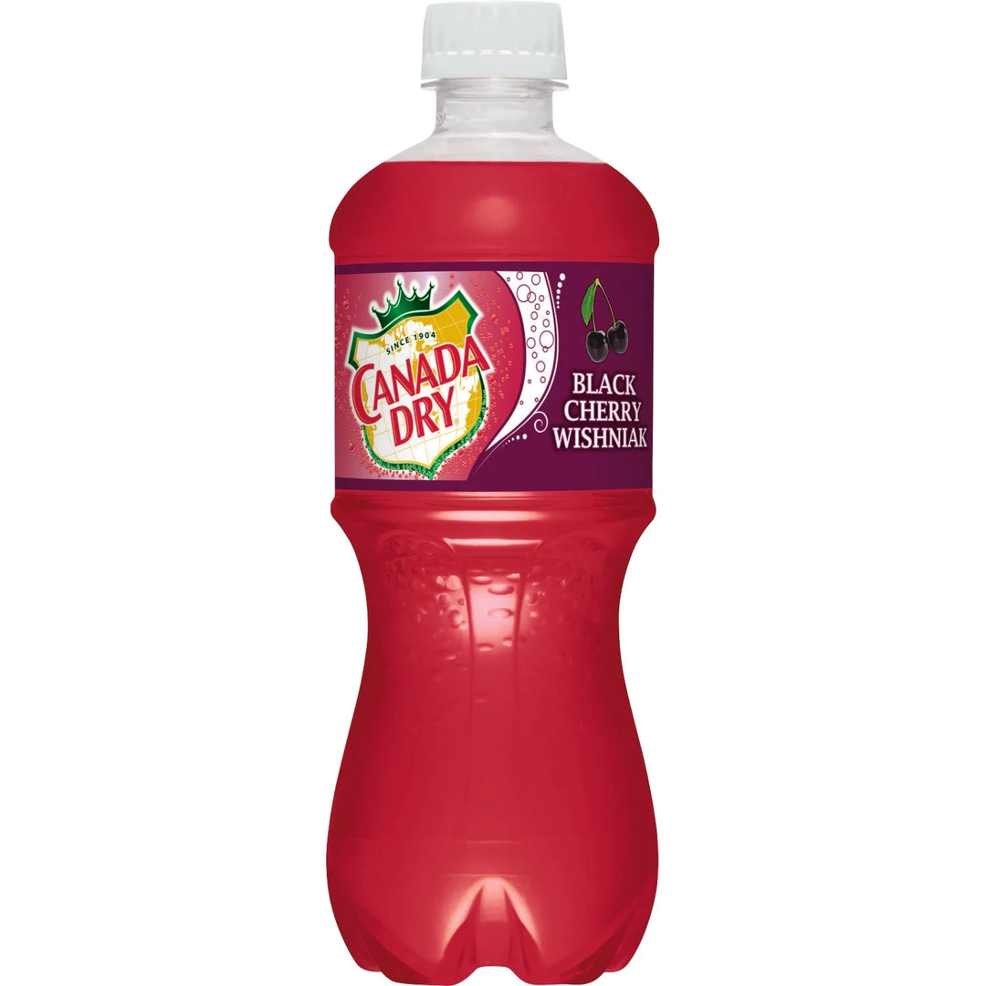 Canada Dry Black Cherry Wishniak 591 mL Exotic Drinks Snaxies Montreal Quebec Canada