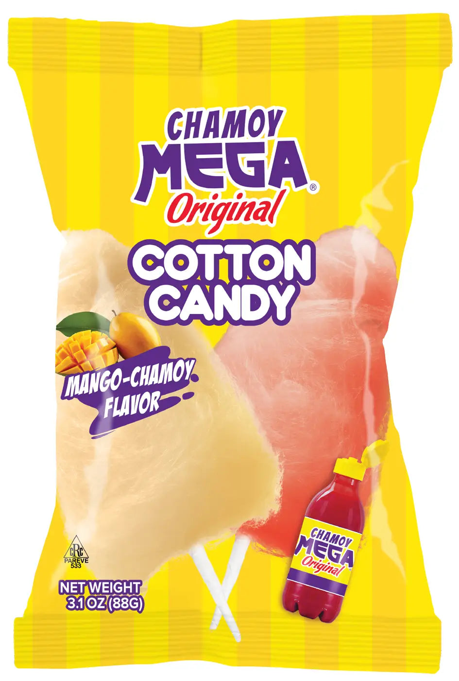 Chamoy Mega Original Cotton Candy 88 g Exotic Candy Montreal Quebec Canada Snaxies