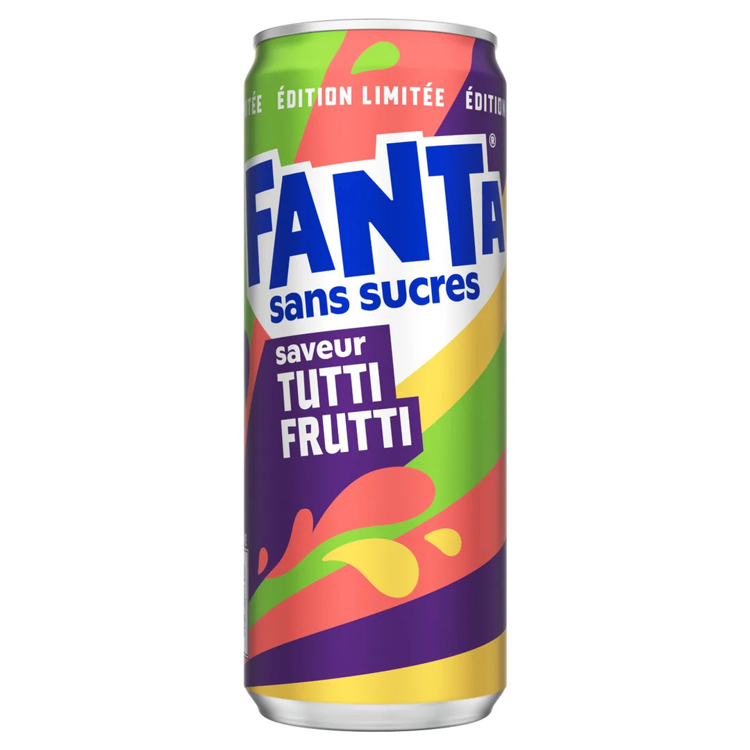 Fanta Tutti Frutti Zero 330 mL Snaxies Exotic Drinks Montreal Quebec Canada