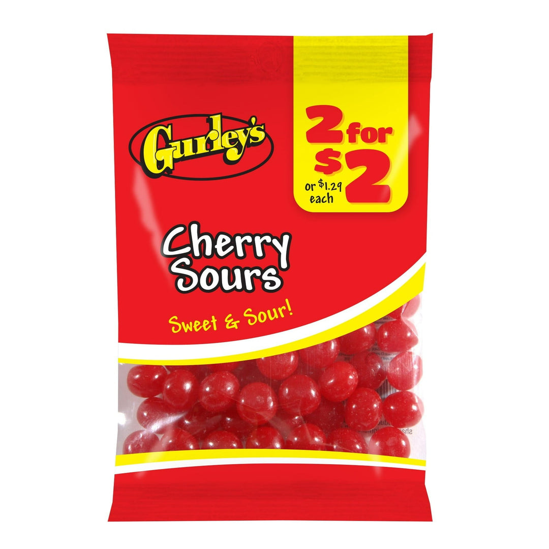 Gurley's Cherry Sours 85 g Exotic Candy Snaxies Montreal Quebec Canada