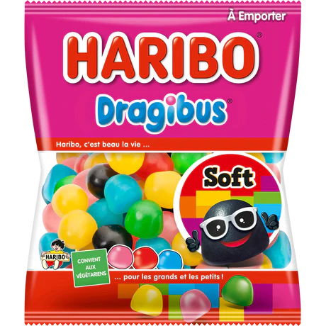 Haribo Dragibus Soft 120 g Snaxies Exotic Snacks Montreal Quebec Canada