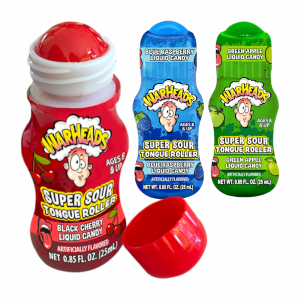 Warheads Super Sour Tongue Rollers 25 mL Snaxies Exotic Snacks Montreal Quebec Canada