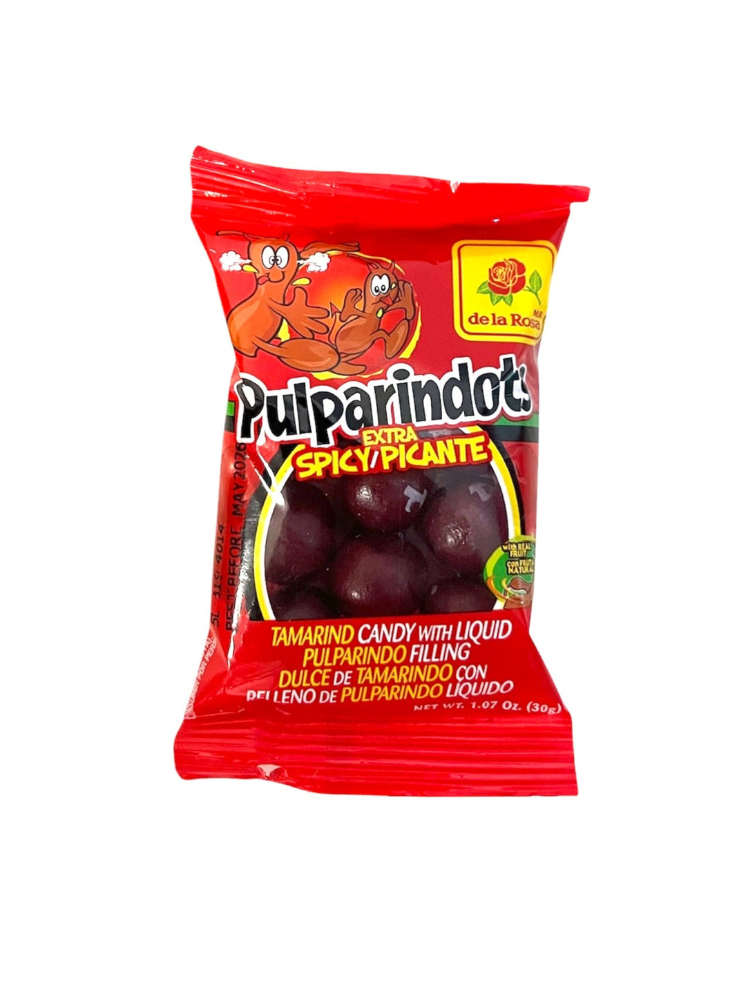 Pulparindots Extra Spicy Candy 30 g Exotic Mexican Candy Montreal Quebec Canada Snaxies