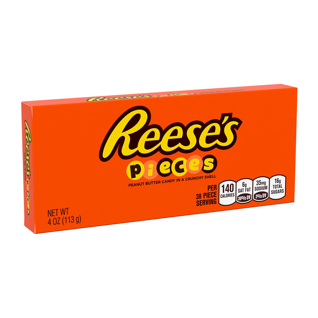 Reese's Pieces Theatre Box 113 g Snaxies Exotic Chocolate Montreal Canada