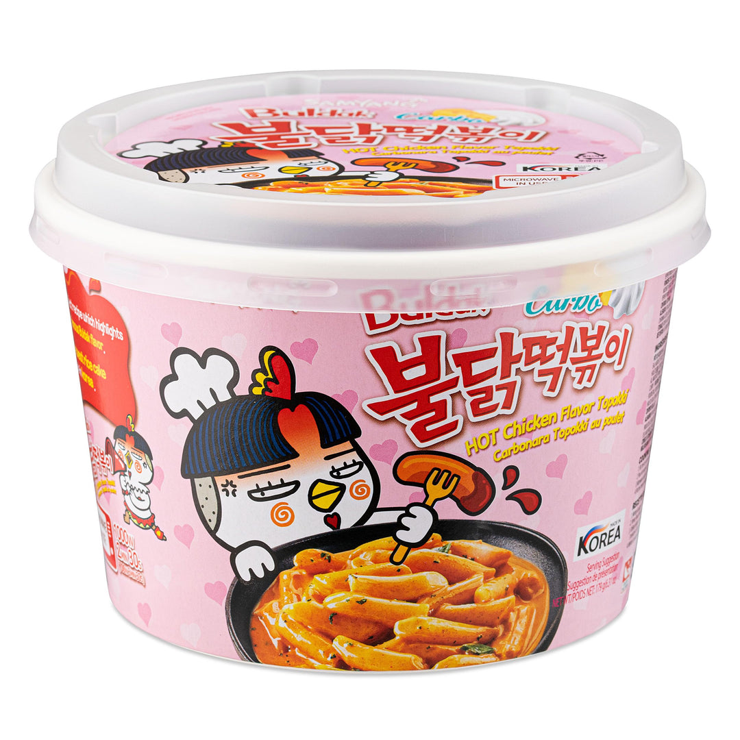 Samyang Buldak Carbonara Topokki 179 g Exotic Snacks Montreal Quebec Canada Snaxies