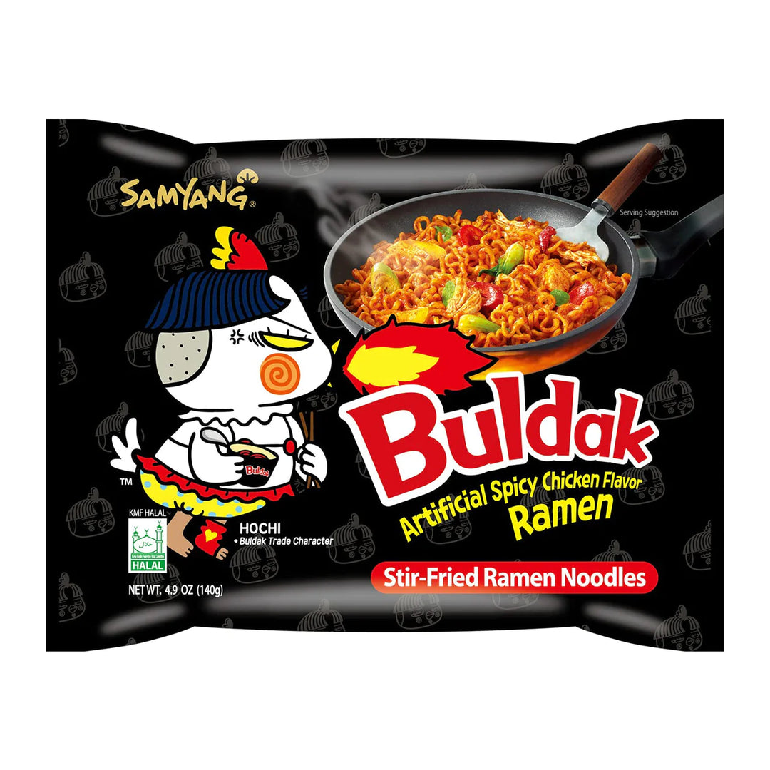 Samyang Buldak Spicy Chicken Ramen Pack 140 g Snaxies Exotic Snacks Montreal Quebec Canada