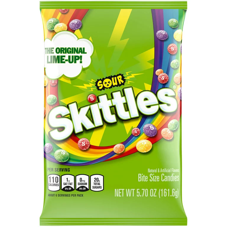 Skittles Sour Candy 161.6 g Snaxies Exotic Snacks Montreal Quebec Canada