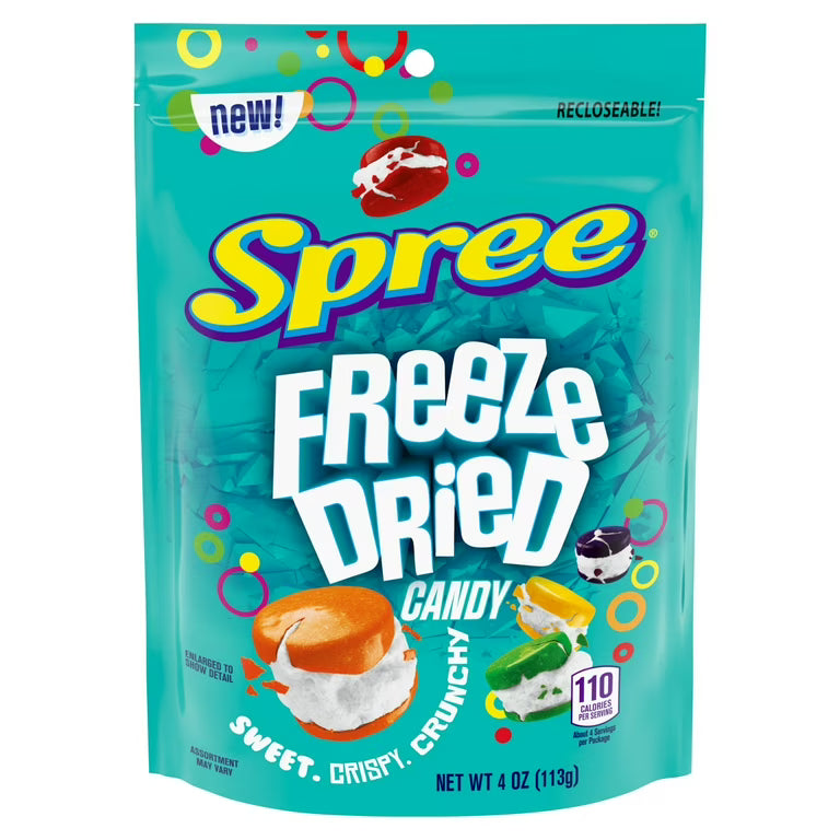 Spree Freeze Dried Candy 113 g Imported Exotic Candy Montreal Quebec Canada Snaxies
