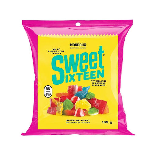 Sweet Sixteen Gummy Candy Mix 185 g
Snacks Snaxies Montreal Quebec Canada