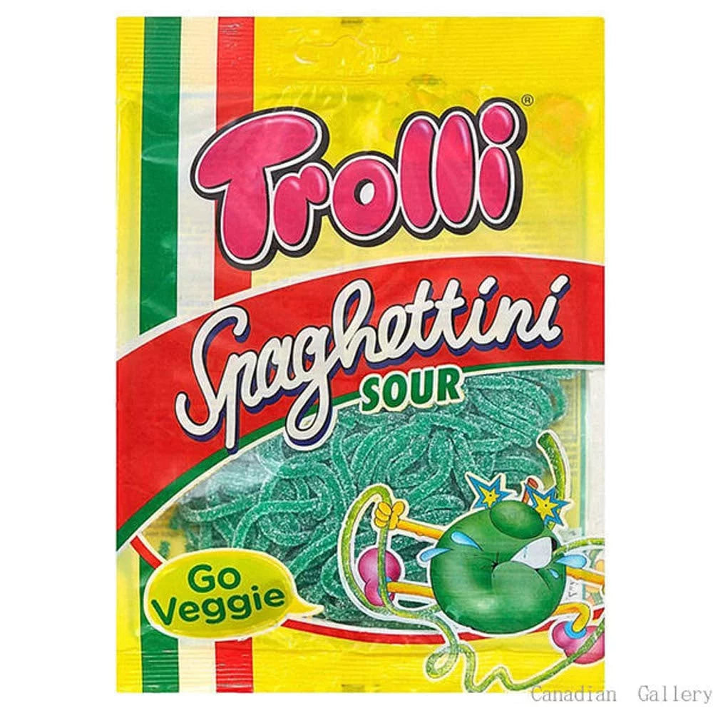 Trolli Apple Spaghettini Sour Exotic Snacks Snaxies Montreal Quebec Canada