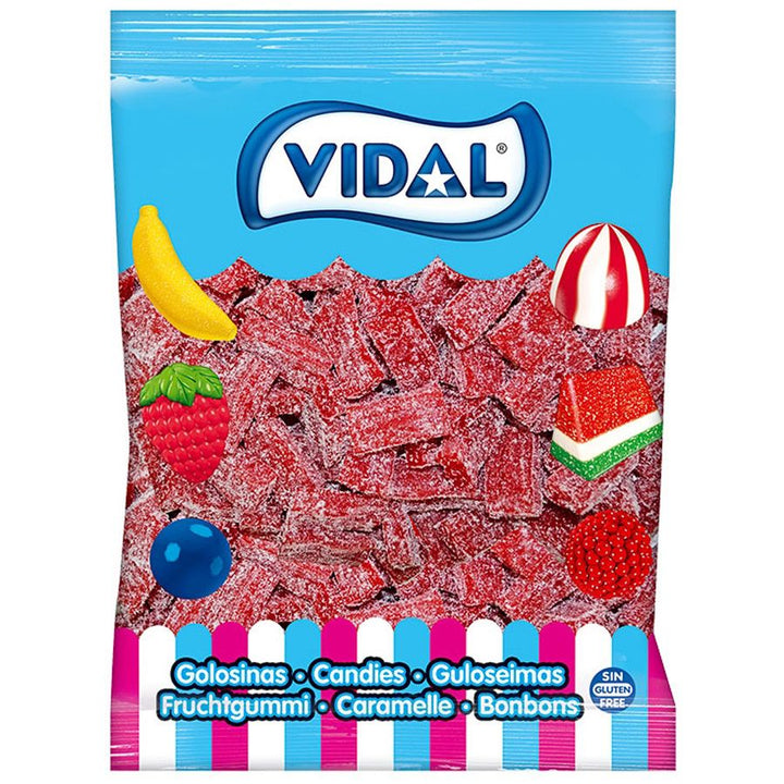 Vidal Bulk Strawberry Licorice Bricks