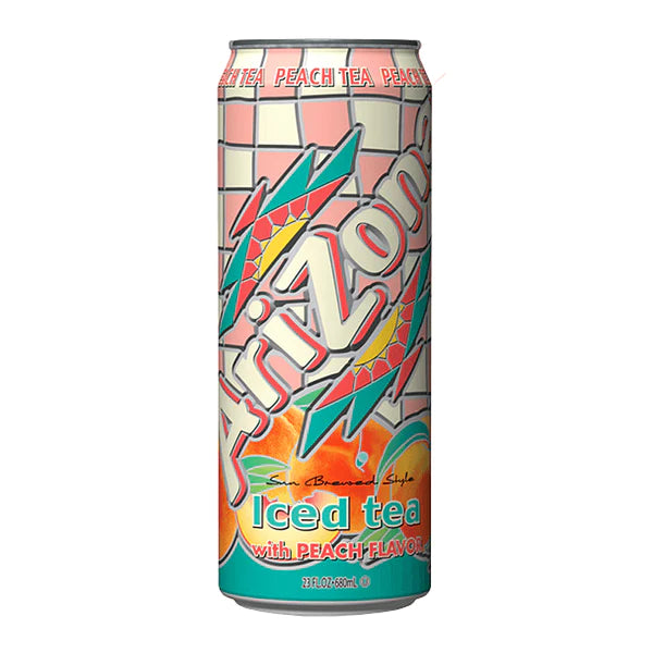 Arizona Peach Iced Tea 650 ml Snaxies Exotic Drinks Montreal Quebec Canada