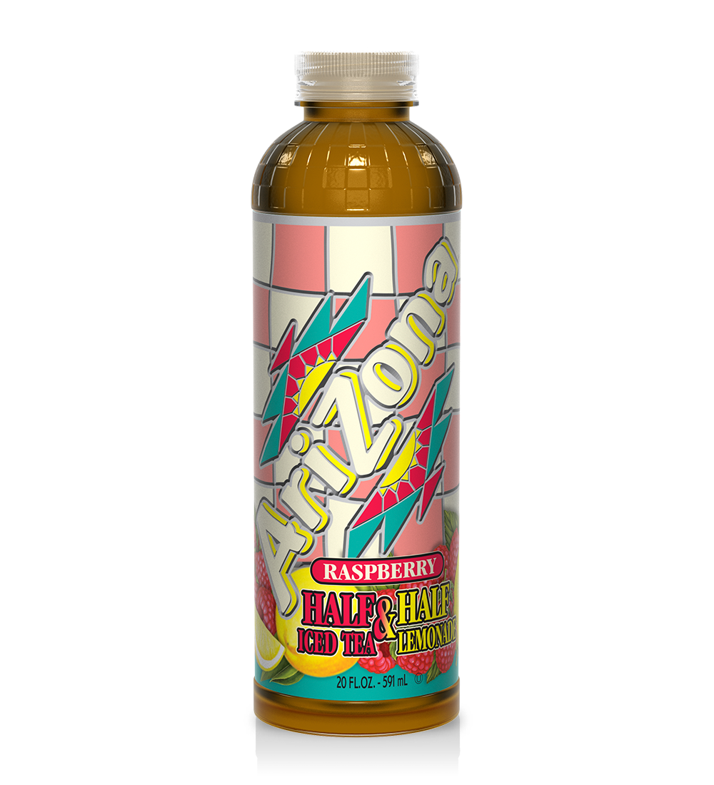 Arizona Half & Half Raspberry 591 ml Snaxies Exotic Drinks Montreal Quebec Canada