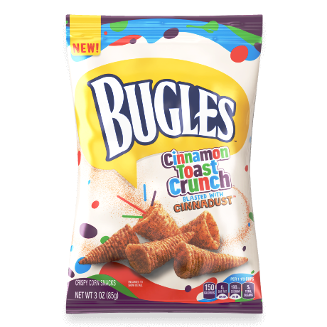 Bugles Cinnamon Toast Crunch 85 g Snaxies Exotic Snacks Montreal Quebec Canada