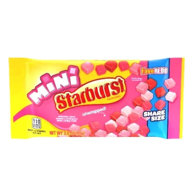 Starburst FaveReds Mini 99 g Snaxies Exotic Snacks Montreal Quebec Canada