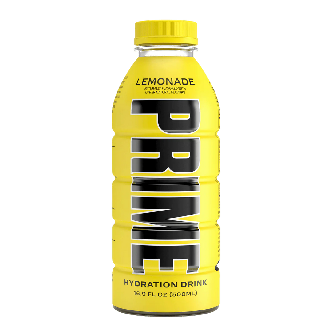 Prime Hydration Drink Lemonade 500 ml Snaxies Exotic Drinks Montreal Quebec Canada