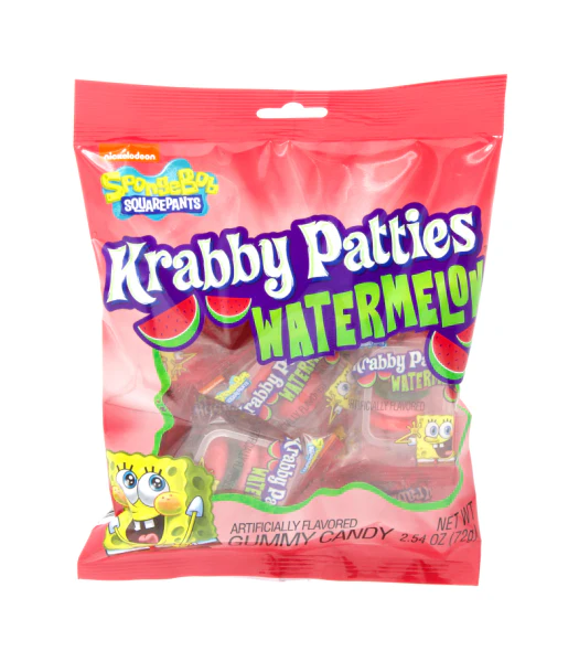 Krabby Patties Watermelon 72g Snaxies Exotic Snacks Montreal Quebec Canada