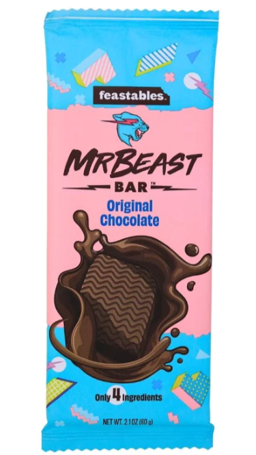Mr Beast Original Chocolate Bar 60 g Snaxies Exotic Snacks Montreal Quebec Canada