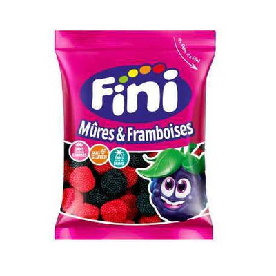 Fini Blackberries & Raspberries Halal 90 g Snaxies Exotic Candy Montreal Quebec Canada