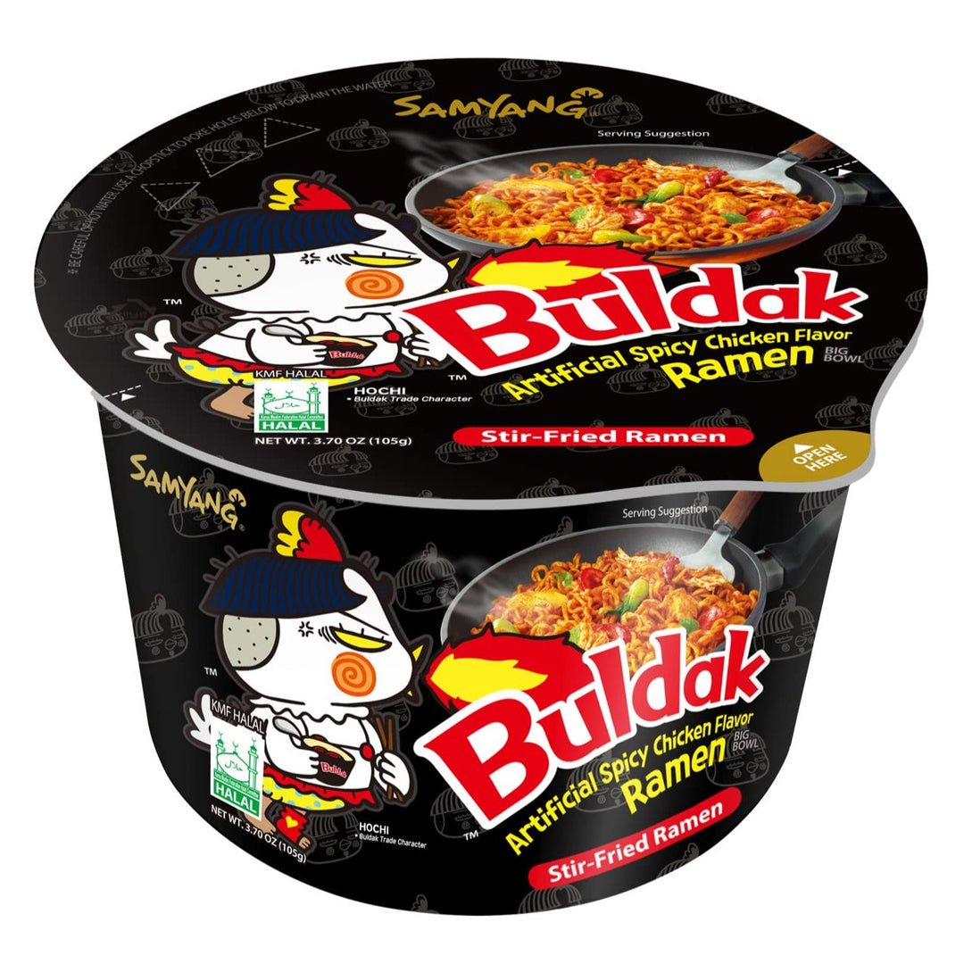 Samyang Buldak Spicy Chicken Ramen Bowl 105 g Snaxies Exotic Snacks Montreal Quebec Canada
