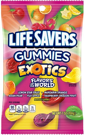 Lifesavers Exotics Gummies 198 g Snaxies Exotic Snacks Montreal Quebec Canada