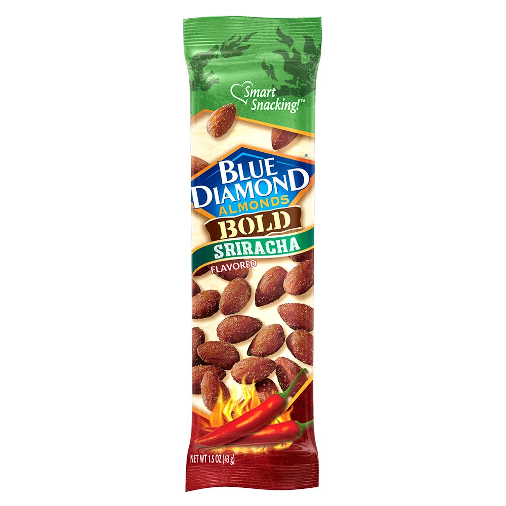 Blue Diamond BOLD Sriracha 43 g Imported Exotic Snack Montreal Quebec Canada Snaxies