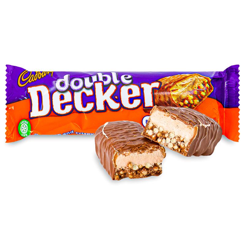 Cadbury Double Decker Chocolate Bar 54.5 g Exotic Chocolate UK Snaxies Montreal Canada
