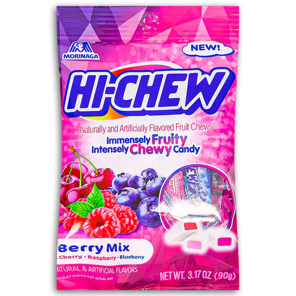 Hi-Chew Berry Mix Bag 90 g Snaxies Exotic Candy Montreal Quebec Canada