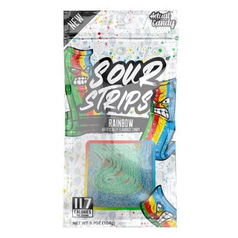 Sour Strips Rainbow 96 g Snaxies Exotic Candy Montreal Canada