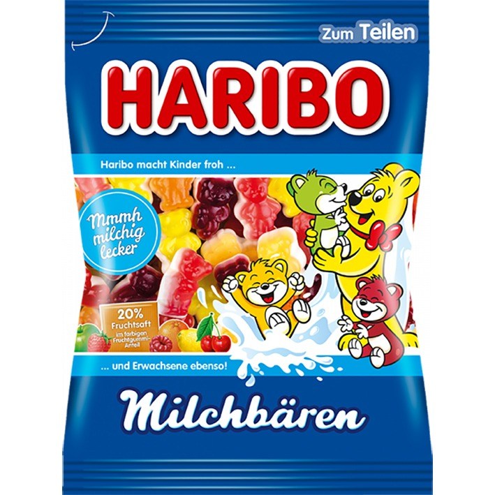 Haribo Milchbären 160 g Snaxies Exotic Snacks Montreal Quebec Canada