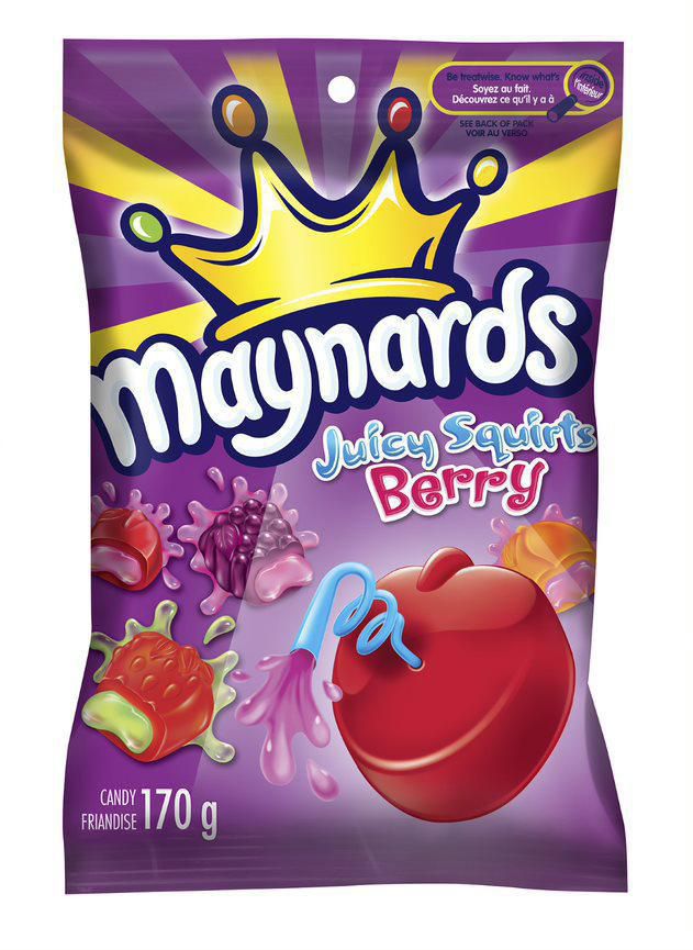 Maynards Juicy Squirts Berry 170 g - Snaxies