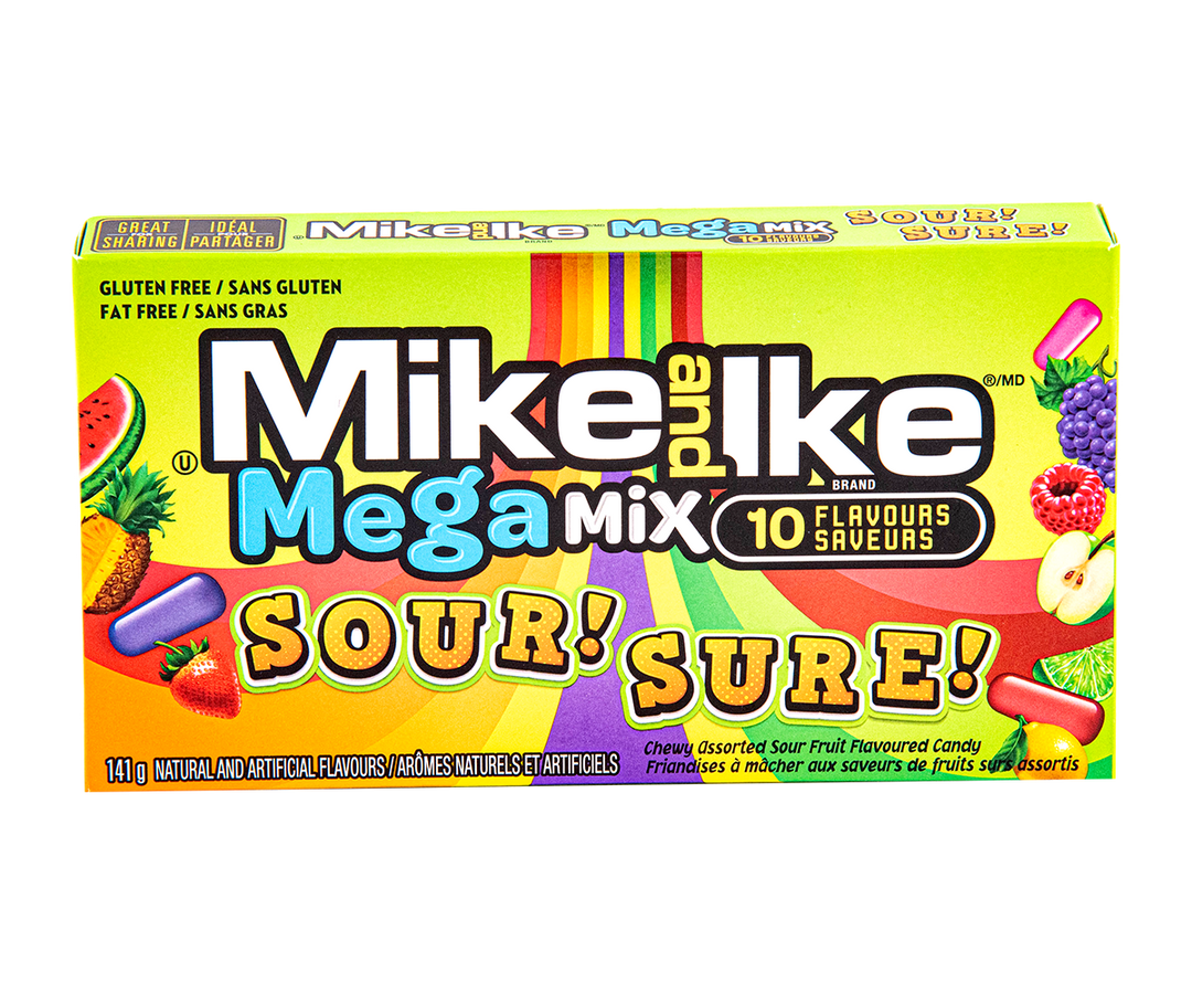 Mike & Ike MegaMix Sour 120 g Snaxies Exotic Candy Montreal Canada