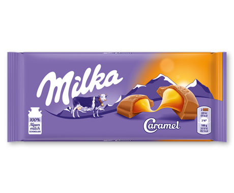 Milka Caramel Chocolate Bar - Snaxies