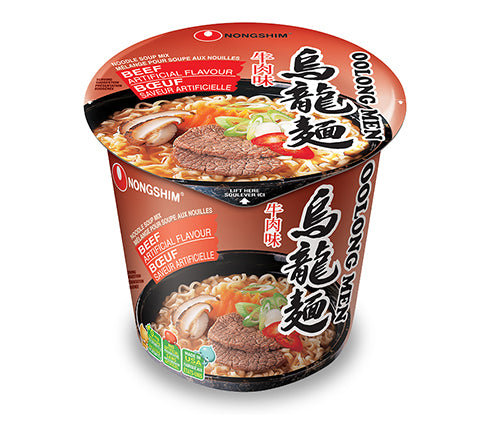 Nongshim Oolong Men Beef Noodle Cup 75 g Exotic Snacks Montreal Quebec Canada Snaxies