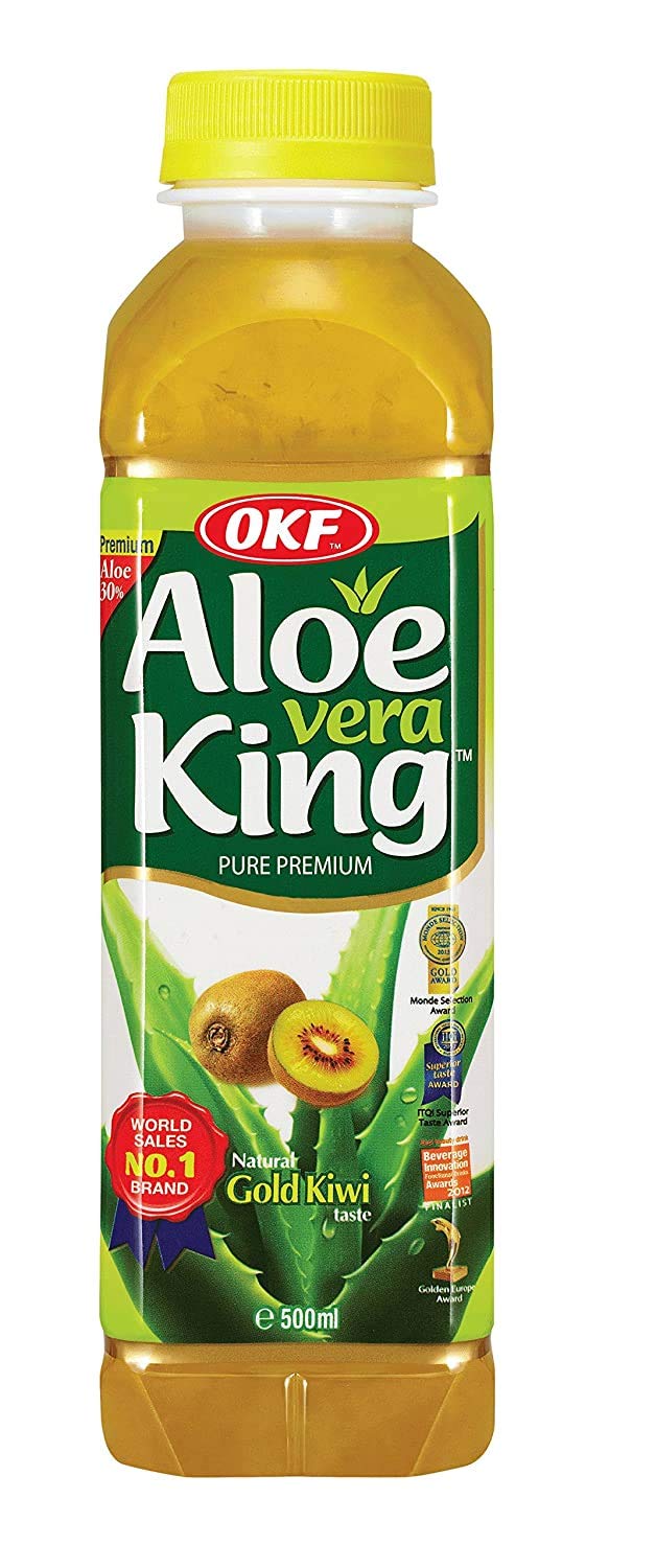 OKF Gold Kiwi Aloe Vera King Drink 500 ml Snaxies