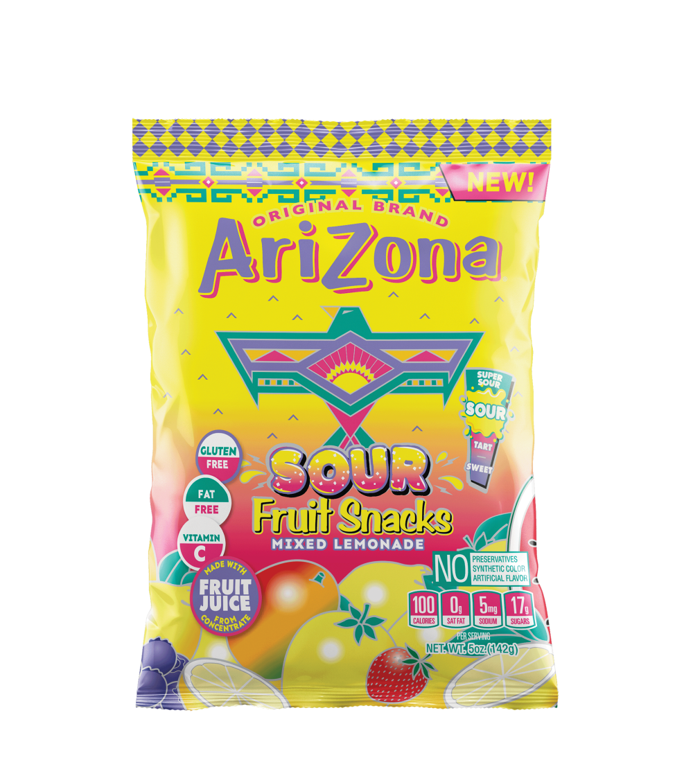 Arizona Mixed Lemonade Sour Fruit Snacks 142 g Snaxies Exotic Snacks Montreal Quebec Canada