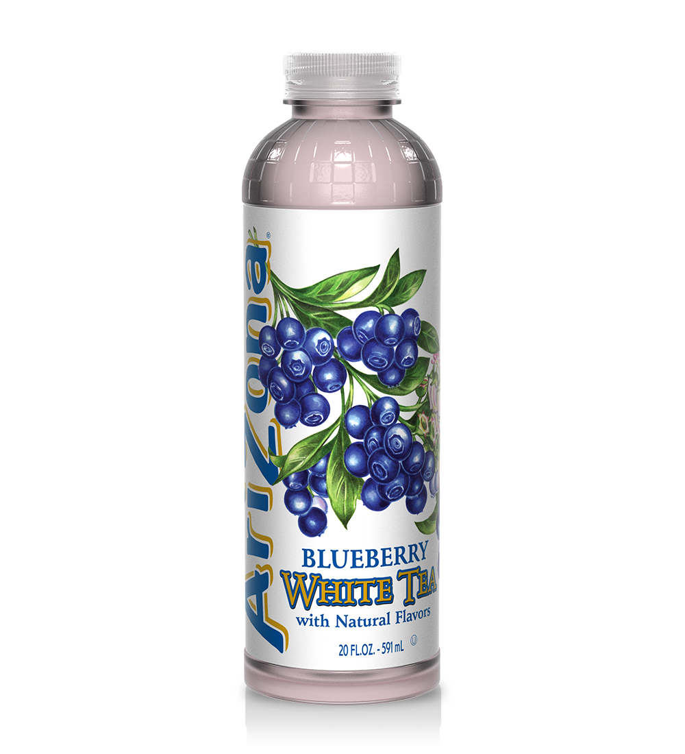 Arizona Blueberry White Tea 591 mL Exotic Drinks Snaxies Montreal Quebec Canada