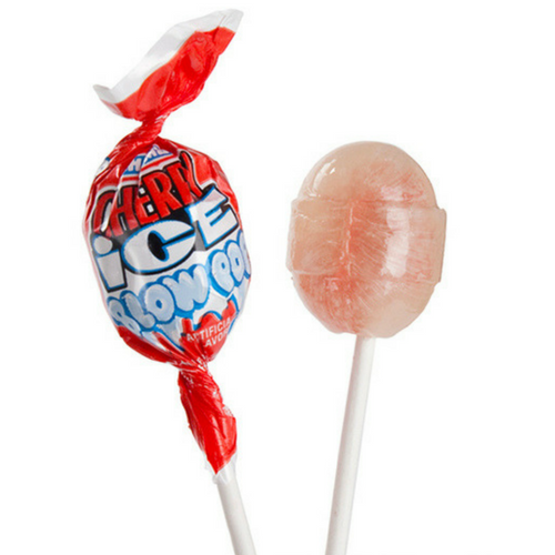Charms Cherry Ice Blow Pop 18.4 g Snaxies Exotic Candy Montreal Canada
