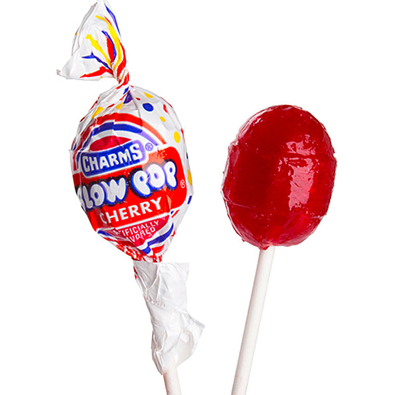 Charms Cherry Blow Pop 18.4 g Snaxies Exotic Candy Montreal Canada