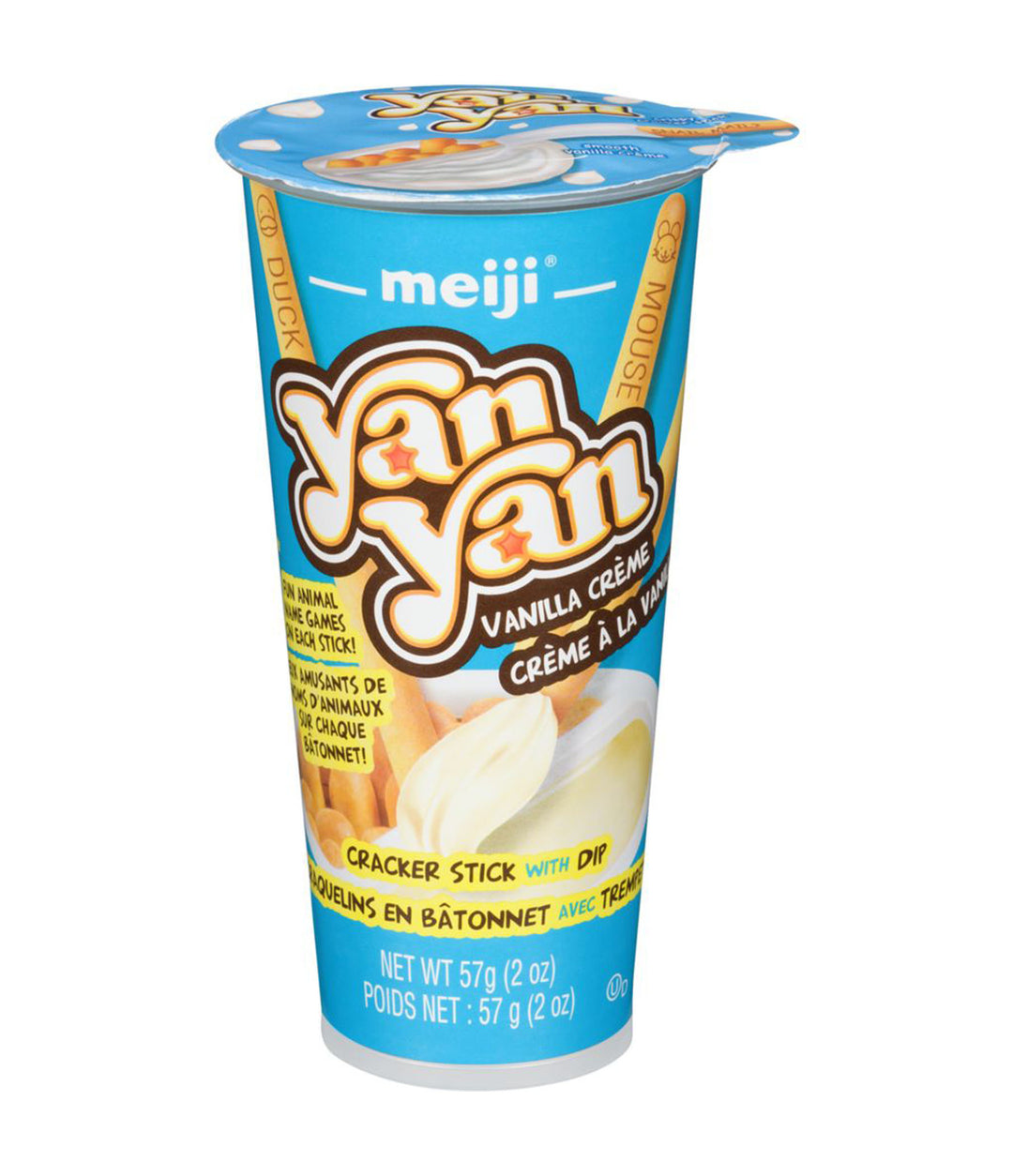 MeijiYan Yan Vanilla Dip Snack 57 g Snaxies Exotic Snacks Montreal Quebec Canada