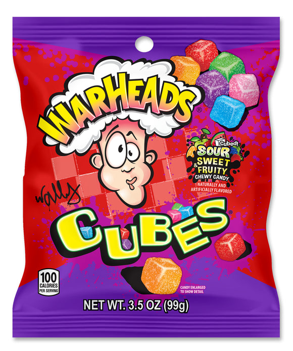 Warheads Sour Chewy Cubes 99 g Snaxies Exotic Candies Montreal Quebec Canada