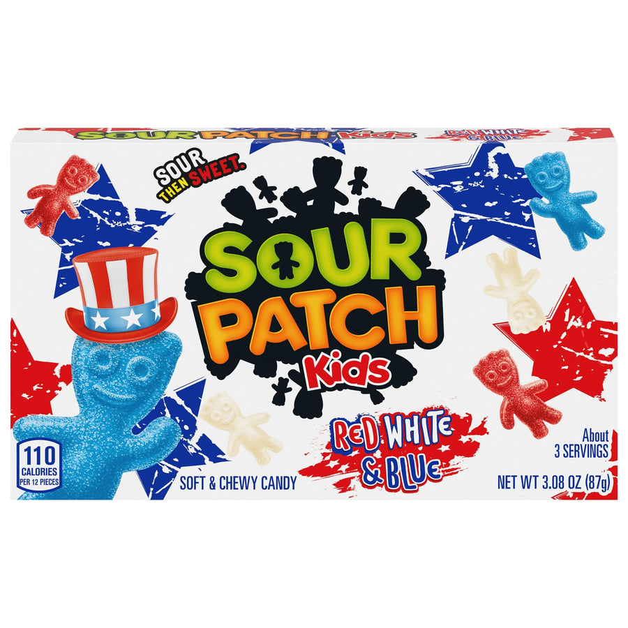 Sour Patch Kids Red, White & Blue 87 g Snaxies Exotic Snack Montreal Quebec Canada
