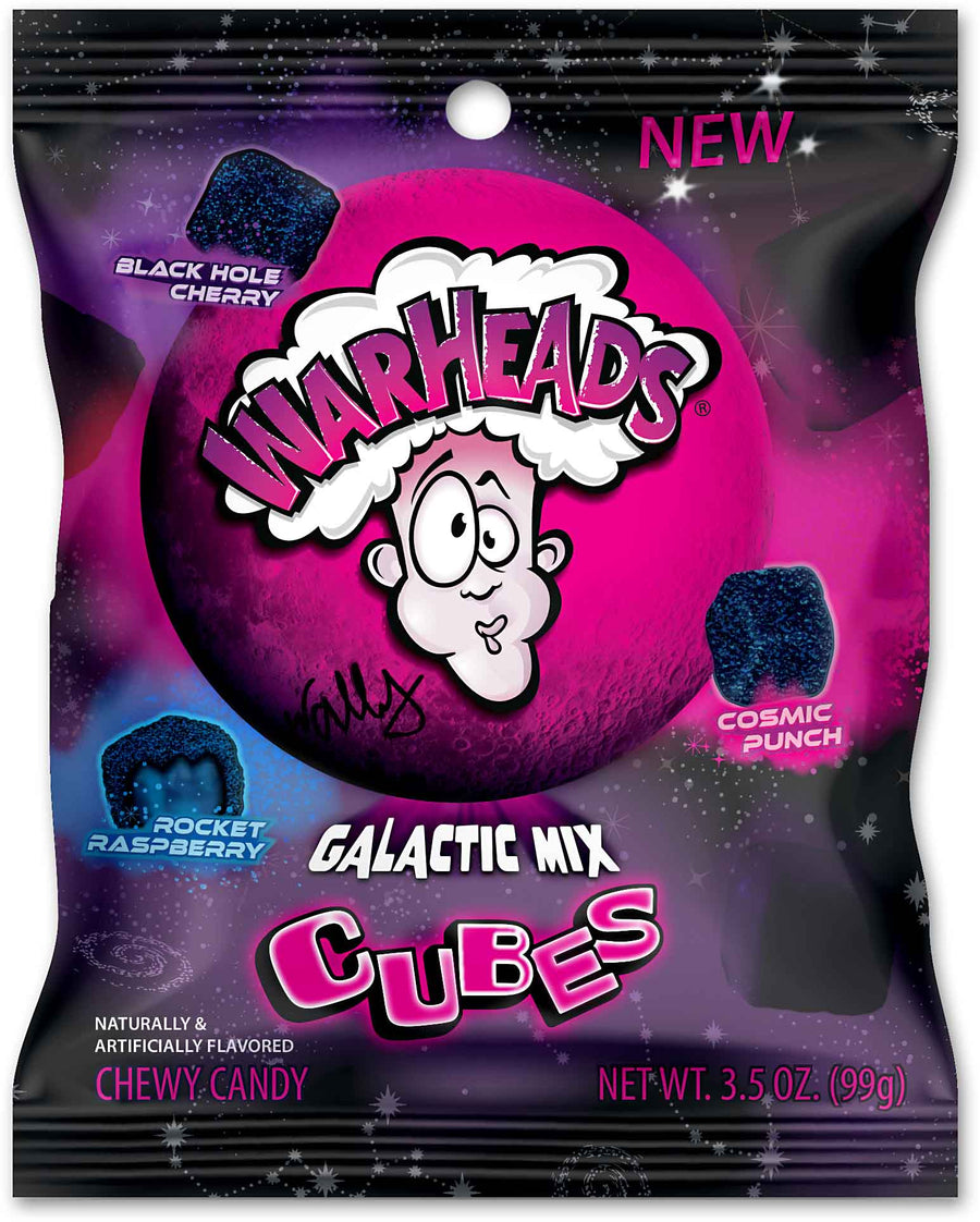 Warheads Galactic Mix Cubes 99 g Snaxies Exotic Candies Montreal Quebec Canada